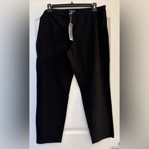 Eileen Fisher Black Washable Crepe Pants NWT